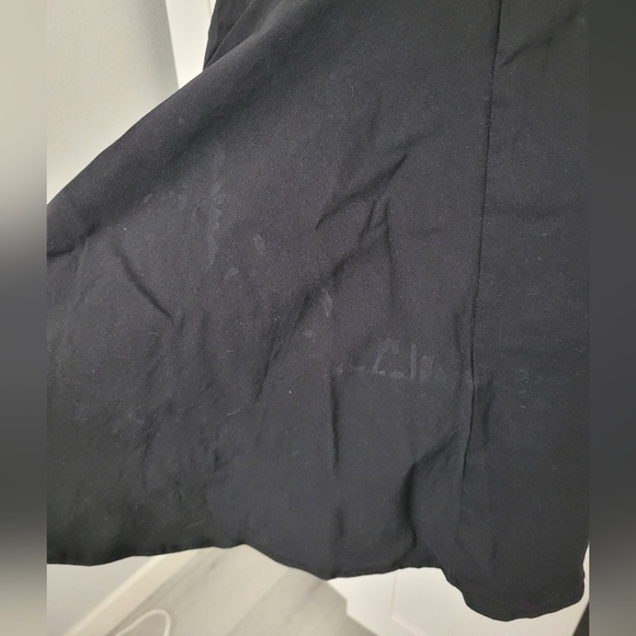 NWOT Collectif Wednesday Black Flocked Polka Dot Collared Swing Dress - Picture 15 of 16